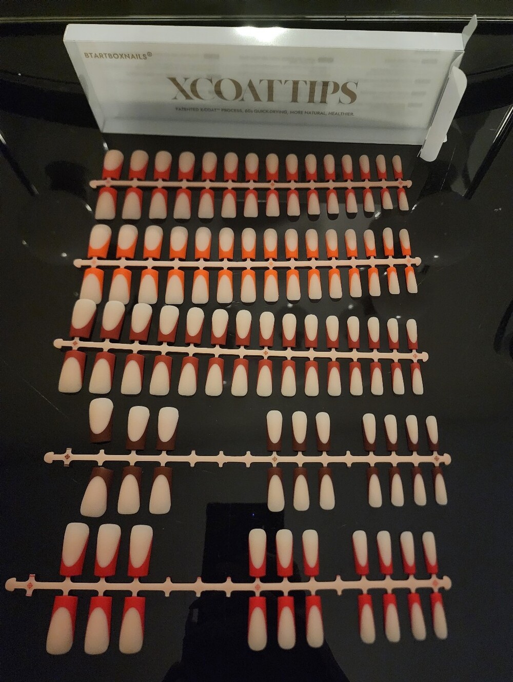 XCOAT TIPS French Square Press-On Nails